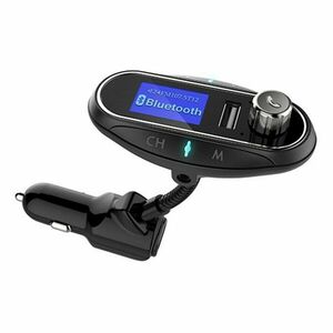 Modulator FM Auto Transmitator T12 Hands Free cu Bluetooth 3.0, Aux, Dual USB, Car Kit Mp3 Player imagine