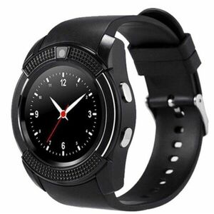 Ceas Smartwatch V8 Negru HandsFree Bluetooth 3.0 Micro SIM Android Camera 1.3MP imagine