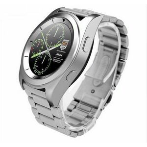 Smartwatch Business Class G6 Argintiu Bluetooth 4.0 Pedometru, Consum Calorii, Pasi, Monitorizare Somn Compatibil IOS si ANDROID imagine