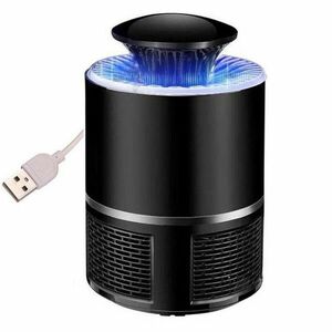 Lampa Led Anti-Insecte Techstar®, 5W Negru, , pentru Tantari, Interior/Exterior cu USB imagine