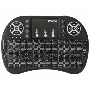 Tastatura Iluminata Wireless Techstar® i8, Air Mouse, cu Touchpad, pentru TV Box si Mini PC, Android TV, Smart TV, PC, Laptop imagine
