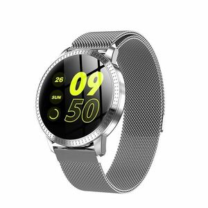 Bratara Smartwatch CF18 Techstar®, Waterproof IP65, Eleganta, Multiple Functii Fitness, Notificari iOS, Android, Puls, Silver imagine