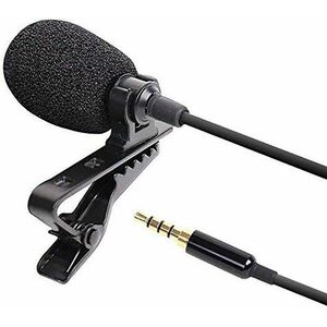 Microfon Laviera Techstar® Lapel cu Clip, Reducerea Zgomotului, 3.5mm, TRRS, 1.5m imagine