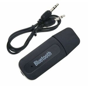 Adaptor Receptor Audio USB cu Bluetooth Techstar® A2DP, Jack 3.5mm, Transmitator AUX, Negru imagine