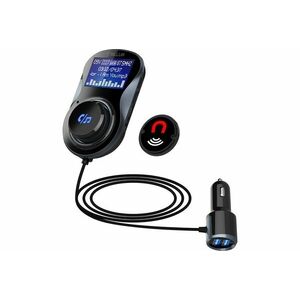 Handsfree BT Modulator FM MP3 Auto Techstar® BC30, microSD, USB Dual, Display Digital, QuickCharge 3.0, Negru imagine