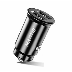 Incarcator Auto Techstar® Dual USB 5V 4.8A Fast Charging Compact imagine