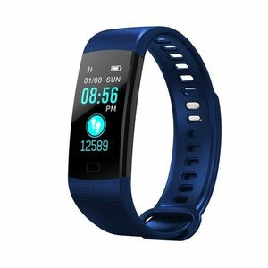 Bratara Smart Fitness Sport Y5 Albastru Bluetooth 4.0 Waterproof cu Monitorizare Somn, Cardiaca si Pedometru imagine