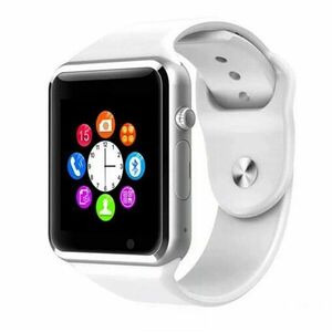 Ceas Smartwatch Techstar® A1, Camera Foto, Ecran 1.54inch, Bluetooth, Compatibil SIM si MicroSD, Apelare, Alb imagine