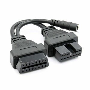Cablu adaptor Auto Techstar®, Mitsubishi, 12 Pin la OBD2 16 Pin imagine
