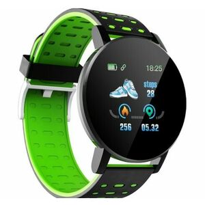 Smartwatch Techstar® 119, Verde, Unisex, Waterproof, IP67, BT 4.0, Ecran 1.3 inch, Conectare Android si iOS imagine