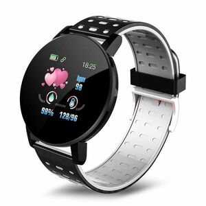 Ceas Smartwatch Techstar® 119 Gri, 1.3 inch IPS, Monitorizare Cardiaca, Tensiune. Oxigenare, Sedentary, Bluetooth, IP65 imagine