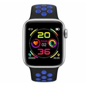 Ceas Smartwatch Techstar® W5 Albastru, 1.54 inch IPS, Monitorizare Cardiaca, Tensiune, Sedentarism, Bluetooth 4.2 imagine