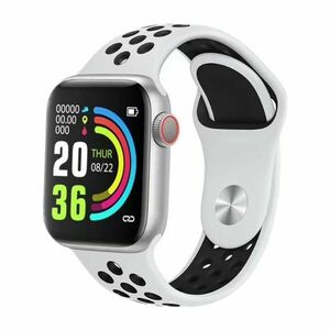 Ceas Smartwatch Techstar® W5 Alb, 1.54 inch IPS, Monitorizare Cardiaca, Tensiune, Sedentarism, Bluetooth 4.2 imagine