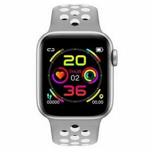 Ceas Smartwatch Techstar® W5 Argintiu, 1.54 inch IPS, Monitorizare Cardiaca, Tensiune, Sedentarism, Bluetooth 4.2 imagine