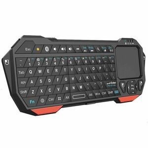 Tastatura Wireless Techstar®, Bluetooth, Scroll, TouchPad, Controller, Mouse, Iluminata imagine