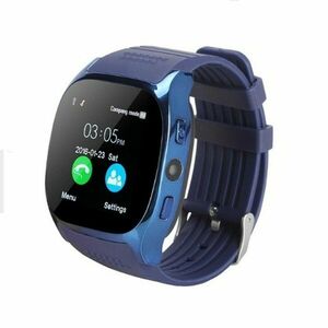 Ceas Smartwatch Techstar® T8 Albastru, Cartela SIM, 1.54 inch, Apelare, Alerte Sedentarism, Hidratare, Bluetooth 4.0 imagine