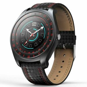 Ceas Smartwatch Techstar® V10 Rosu, Carbon Metal, Cartela SIM, 1.22 inch, Alerte Sedentarism, Hidratare, Bluetooth 4.0 imagine
