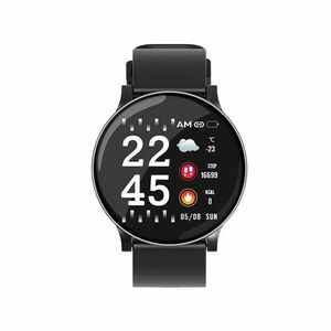 Ceas Smartwatch Techstar® W8 Gri, 1.3 inch IPS, Monitorizare Cardiaca, Tensiune. Oxigenare, Sedentary, Bluetooth, IP65 imagine