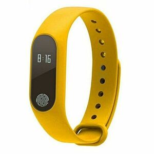 Bratara Fitness Techstar® M2 Galben, 0.42 inch OLED, Alerte, IP65, Monitorizare Cardiaca, Bluetooth 4.0 imagine