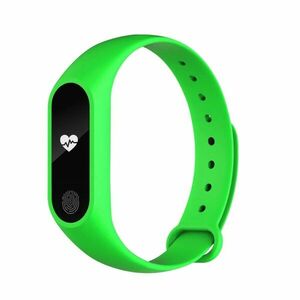 Bratara Fitness Techstar® M2 Verde, 0.42 inch OLED, Alerte, IP65, Monitorizare Cardiaca, Bluetooth 4.0 imagine