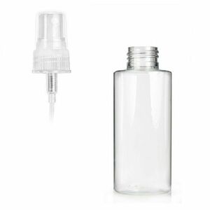 Flacon Pulverizator, 100 ml, Plastic Transparent, Lichide, Parfumuri, Substante de Curatare casnica, imagine