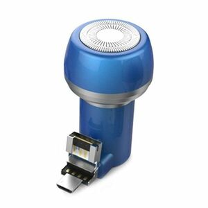 Aparat de Ras Techstar® VSH101, Lama Dubla, Portabil, USB, Albastru imagine