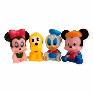 Set Jucarii pentru Baie 4 Figurine, Personaje din Desene Animate, Mickey, Minnie, Donald si Pluto, Multicolor imagine