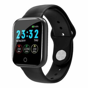Ceas Smartwatch Techstar® I5, 1.3 inch OLED, Bluetooth 4.0 + EDR, Monitorizare Tensiune, Puls, Oxigenare Sange, Alerte Hidratare, Negru imagine