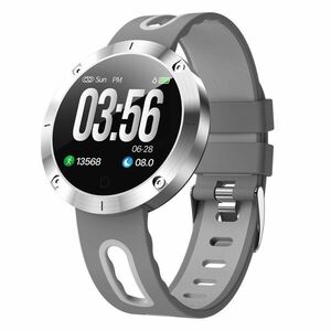 Ceas Smartwatch Techstar® DM58, 1.22 inch IPS, Bluetooth 4.0 + EDR, Monitorizare Tensiune, Puls, Multiple Alerte Unice, Gri imagine