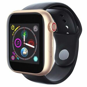 Ceas Smartwatch Techstar® Z6, 1.54inch IPS LCD, Bluetooth 3.0 + EDR, Cartela SIM, MicroSD, Monitorizare Somn, Auriu imagine