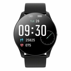 Ceas Smartwatch Techstar® R33, 1.08 inch IPS LCD , Bluetooth 4.0 + EDR, Monitorizare Somn, Puls, Respiratie, Tensiune, Notificari, Negru imagine