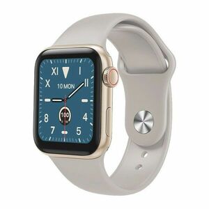 Ceas Smartwatch Techstar® W58Pro Auriu, 1.3 inch IPS, Monitorizare Temperatura, Puls, Tensiune, Sedentarism, Bluetooth, IP65 imagine