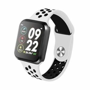 Ceas Smartwatch Techstar® F8, 1.30 inch IPS, Bluetooth 4.0, Monitorizare Puls, Tensiune, Alerte Sedentarism, Hidratare, Alb imagine