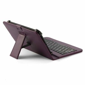 Husa Tableta 7 Inch Cu Tastatura Micro Usb Model X , Mov C2 imagine