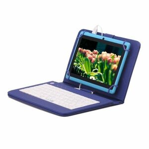 Husa Tableta 9 Inch Cu Tastatura Micro Usb Model X , Albastru C15 imagine