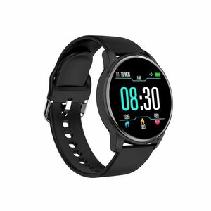 Ceas Smartwatch Techstar® ZL1, 1.30 inch IPS, Bluetooth 4.0, Monitorizare Puls, Tensiune, Alerte Sedentarism, Hidratare, Oximetru, Negru imagine