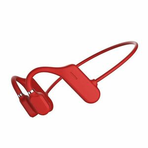 Casca Conductie Osoasa Techstar® BL-09, Rosu, Bluetooth 5.0, 3D HiFi, Sporturi in Aer Liber imagine