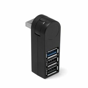 USB Hub Techstar® HB3, 3.0 High Speed, 1 Port USB 3.0, 2 Port USB 2.0, Conexiune USB 3.0 de mare viteza, Compact imagine