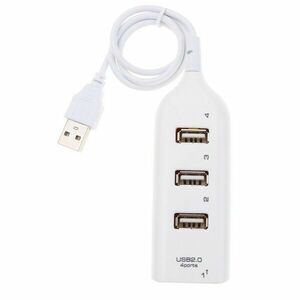 USB Hub Techstar® HB2, USB 2.0 High Speed, 4 Port USB2.0, Alb imagine