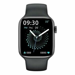 Smartwatch Techstar® HW22 Plus, Ecran Touch, IPS 1.75 inch HD, Bluetooth 5.2, Incarcare Wireless, Monitorizare Tensiune, Puls, Temperatura, Negru imagine