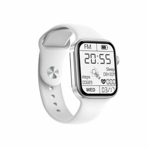 Smartwatch Techstar® Z36, Ecran Touch, IPS 1.75 inch HD, Dock Incarcare Wireless, Bluetooth 4.0, Monitorizare Tensiune, Puls, Temperatura, Alb imagine