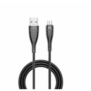 Cablu de date Veger V103, MicroUSB, 2.4A, Negru C713 imagine