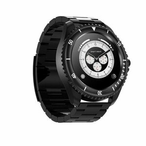 Ceas Smartwatch Techstar® Z27, 1.54 inch IPS, Monitorizare Temperatura, Puls, Tensiune, Oximetru, Sedentarism, Bluetooth 5.0, IP67, Negru imagine