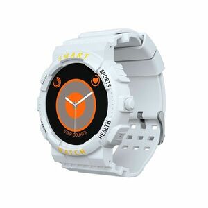 Ceas Smartwatch Techstar® Z19, 1.3 inch IPS, Monitorizare Temperatura, Puls, Tensiune, Oximetru, Sedentarism, Bluetooth 5.0, IP65, Alb imagine