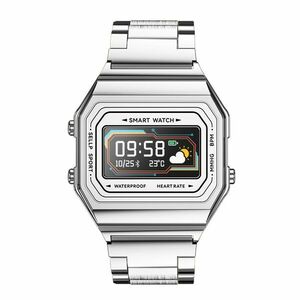 Ceas Smartwatch Techstar® i6, 0.96 inch OLED, Monitorizare Puls, Tensiune, Oximetru, Sedentarism, Bluetooth 5.0, IP67, Argintiu imagine