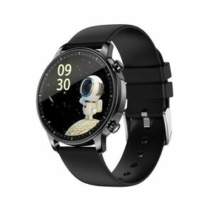 Ceas Smartwatch Techstar® V23, 1.3 inch IPS, Monitorizare Puls, Tensiune, Sedentarism, Bluetooth 5.1, IP67, Negru imagine