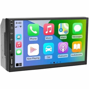 MP5 Player Techstar® 7023C, 2DIN, Apple CarPlay, Android Auto, Ecran HD Touch 7 inch, MirrorLink, Bluetooth 4.2, Aux, USB, MicroSD imagine