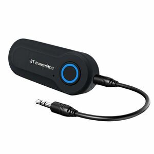 Adaptor Audio Bluetooth Techstar® T12, Bluetooth 5.0, Microfon Incorporat, AUX 3.5 mm, Hands Free, pentru PC/TV/Auto, Negru imagine