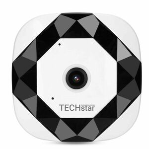 Camera Supraveghere Video Techstar® V380 3603T, Full HD 1080P , Wireless, 360°, Detectare Miscare, Microfon, Difuzor imagine