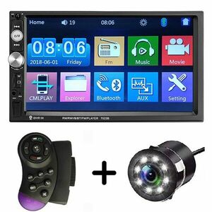 MP5 Player Auto Universal 7023B Camera de Marsarier HD Ecran 7 Inch Bluetooth MirrorLink Android IoS Resigilat imagine